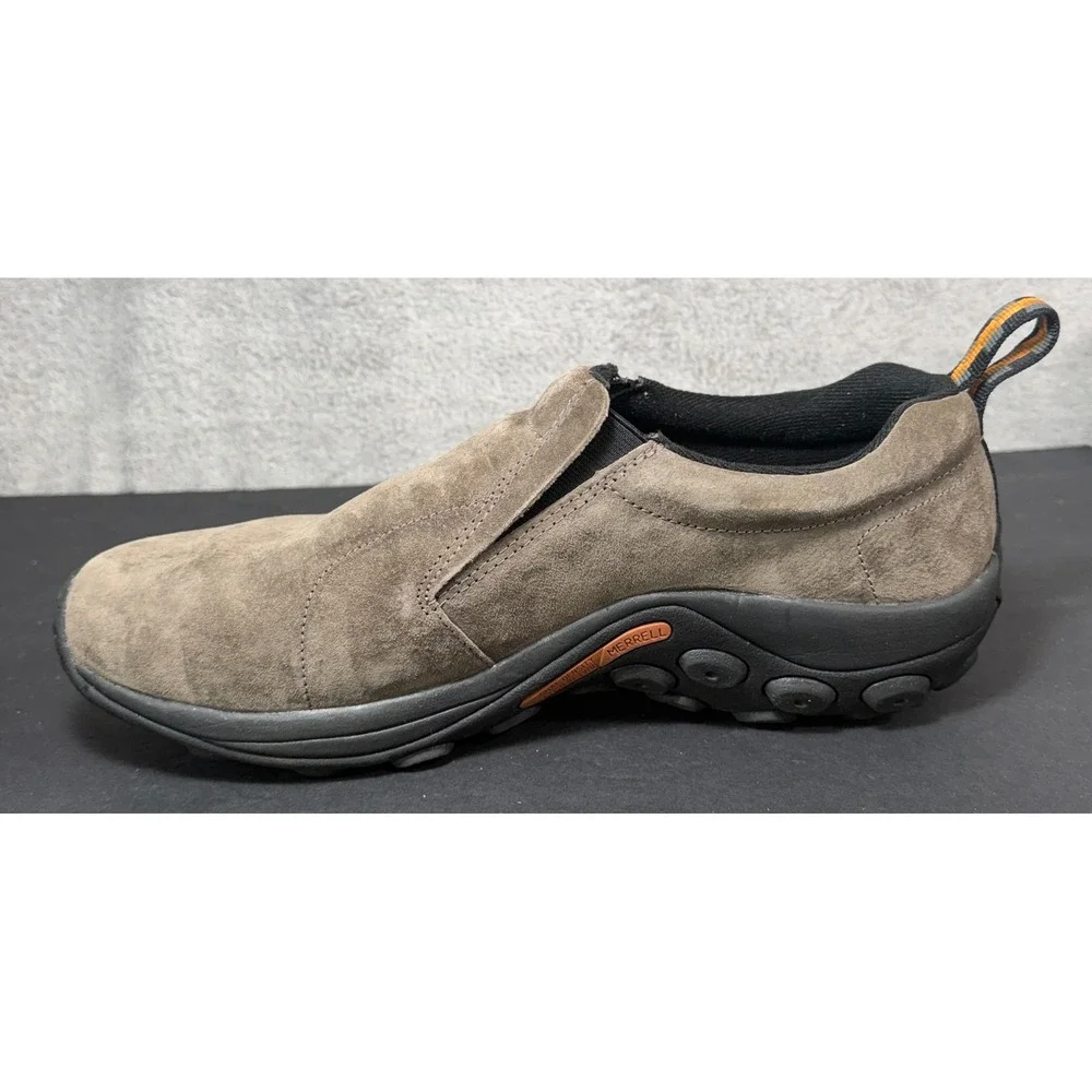 Merrell Jungle Moc Shoes Mens 13 Gunsmoke Brown Suede Slip On J63787W